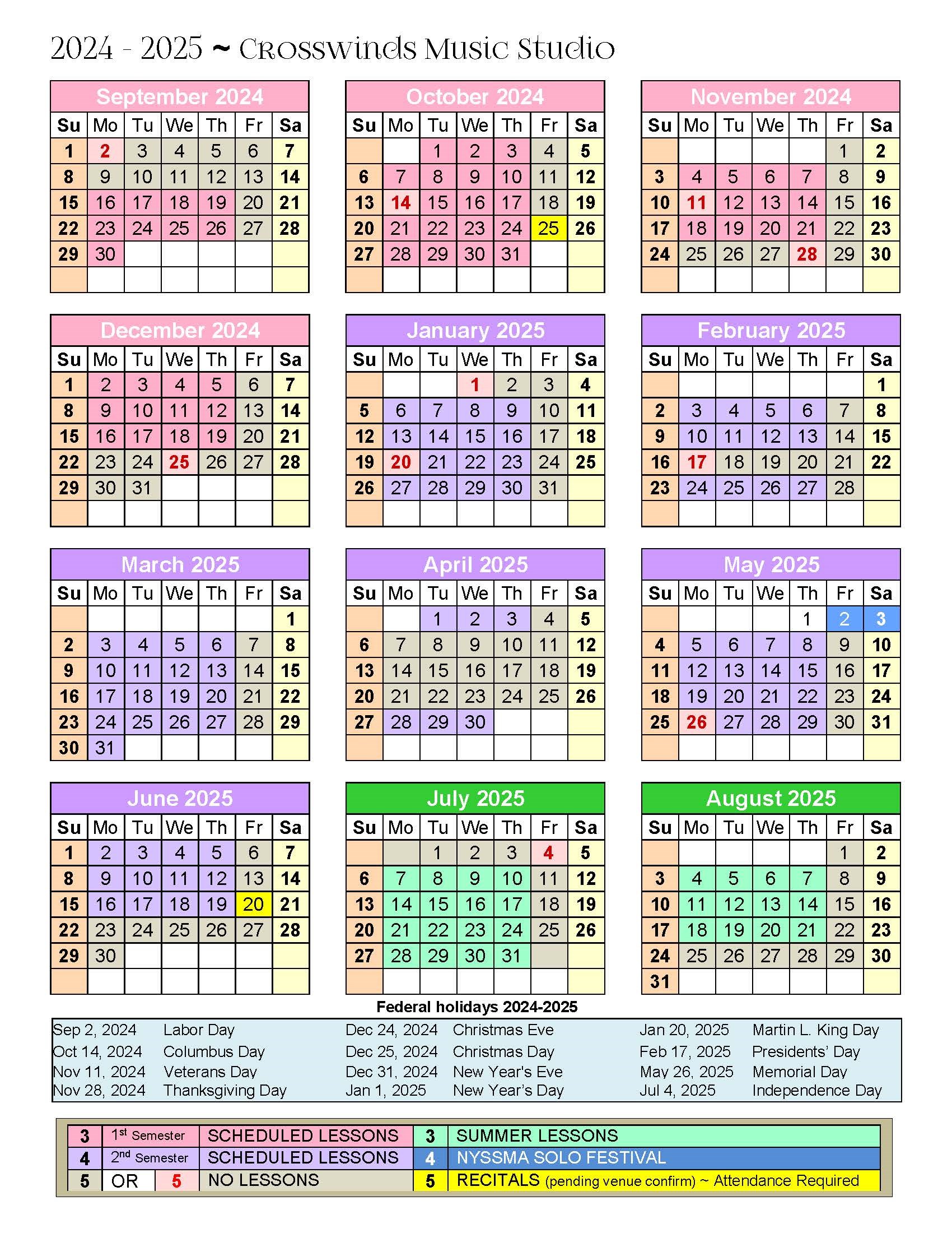 2025 Local Artist Calendar – Wild Carrot Herbals